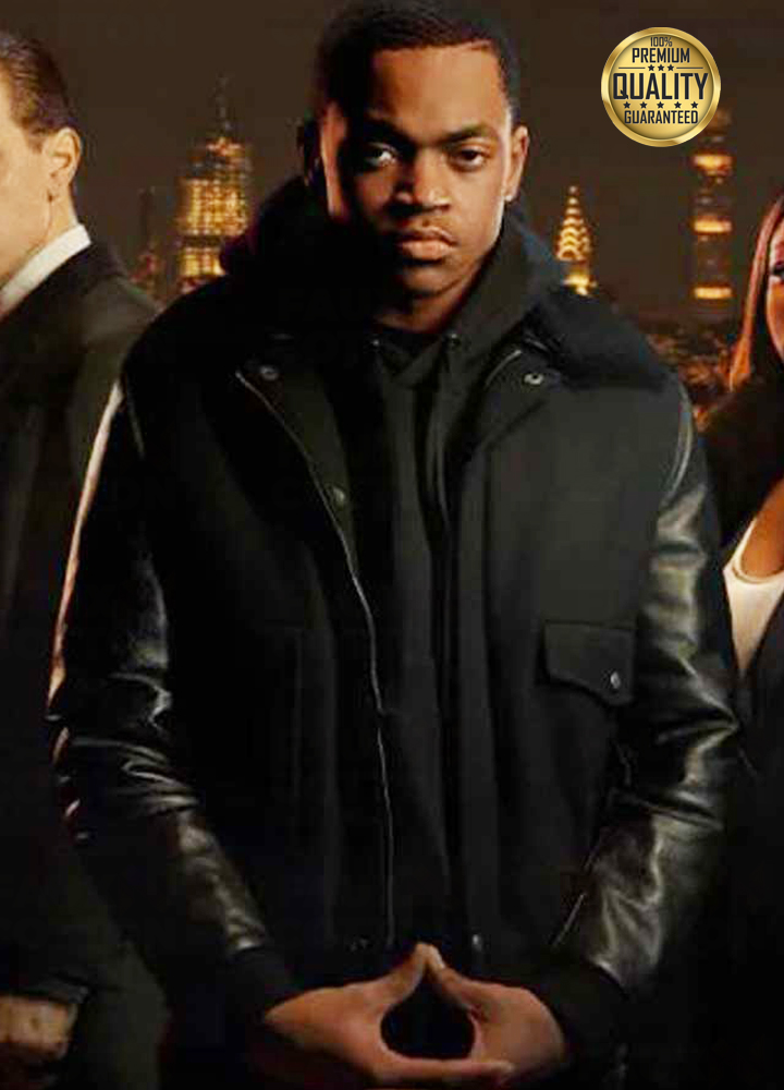 Power Book II Ghost Tariq St. Patrick Black Leather Jacket